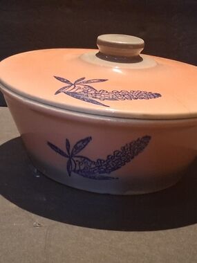 Vintage ATH-TE X Blue Bonnet Stoneware 4 Piece Set